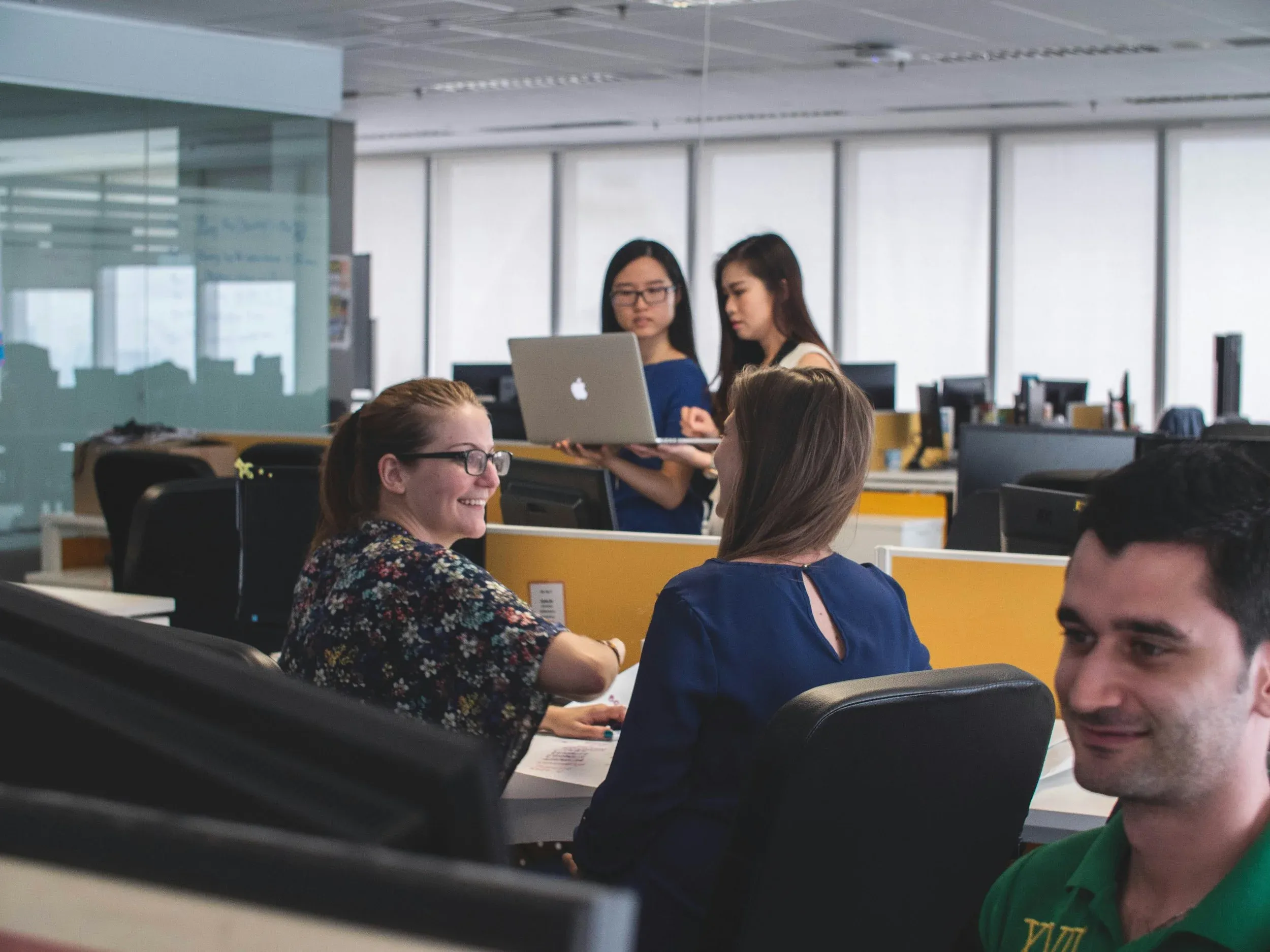 Marketing team collaborating in an agency working session